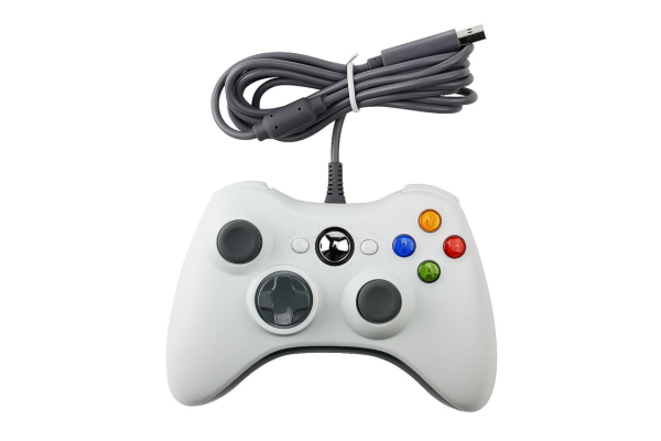 XBOX 360 yhteensopiva langallinen ohjain, PC - valkoinen