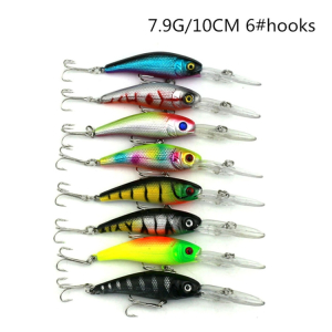 43 kpl 5-10.5cm Metallinen bassokalastussetti