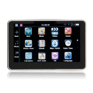 5 tuuma GPS‐navigaattori kosketusnäytöllä 