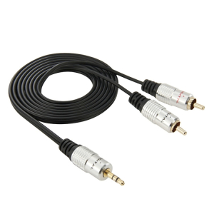 Äänikaapeli 3.5mm uros - 2 x RCA uros, 1.5m