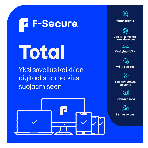 F-Secure Total Tietoturva ja VPN , 10 laitetta / 12 kk