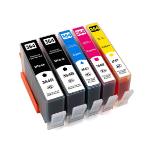 HP 364XL yhteensopiva mustepatruunasarja (5 kpl)