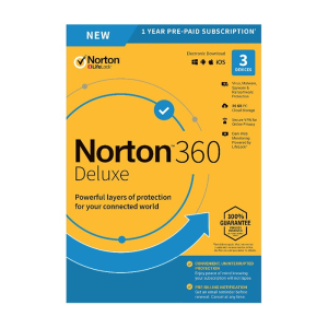 Norton 360 Deluxe, 3 -laitteet / 12 kk - Non-subscription - Aktivointikoodi sähköpostitse