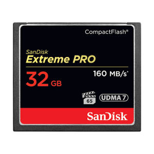 SanDisk Extreme Pro 32 Gt CompactFlash muistikortti ,160 MB/s