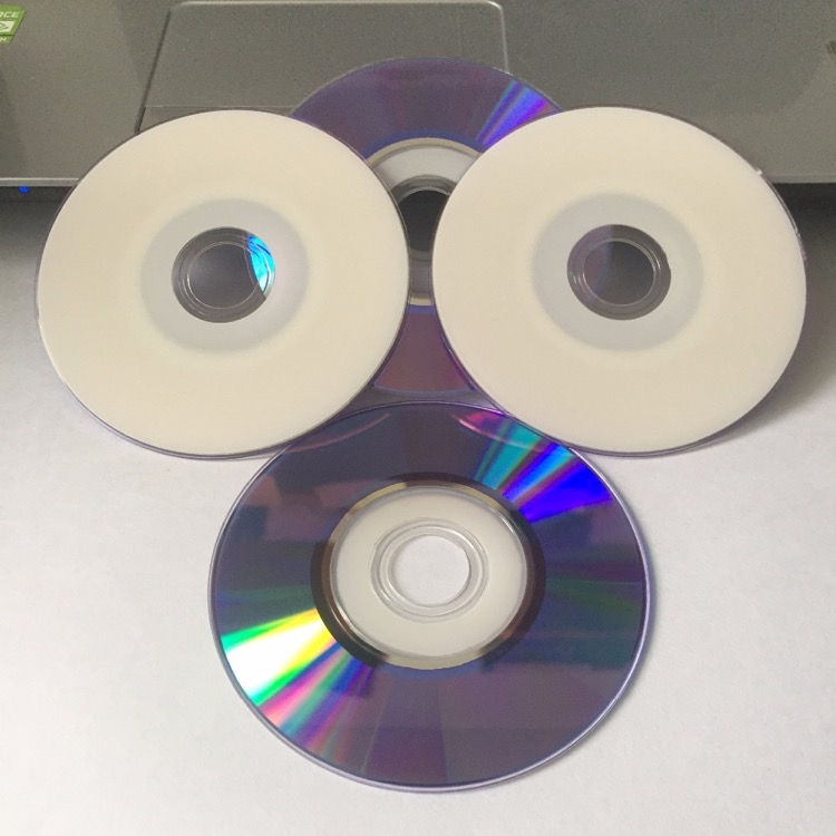 10 kpl tyhjiä Mini DVD-R 1.4Gt/30 minuuttia (Valkoinen)