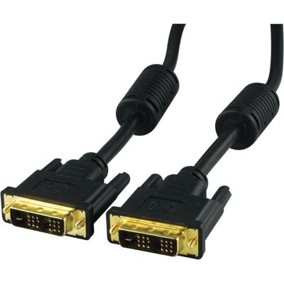 DVI monitorikaapeli, DVI-D u-u, Single Link, 10m