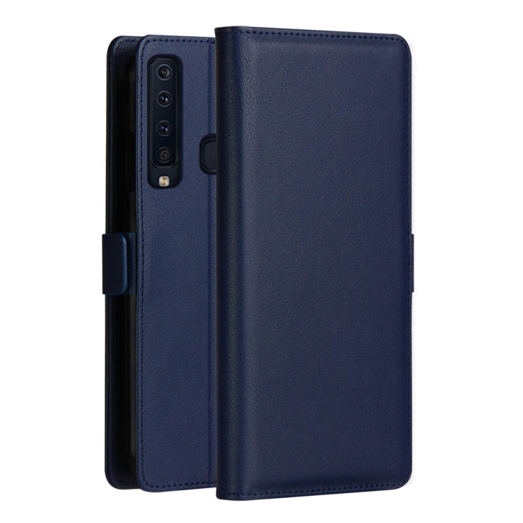 Samsung Galaxy A9 (2018) nahkainen suojakotelo, Sininen