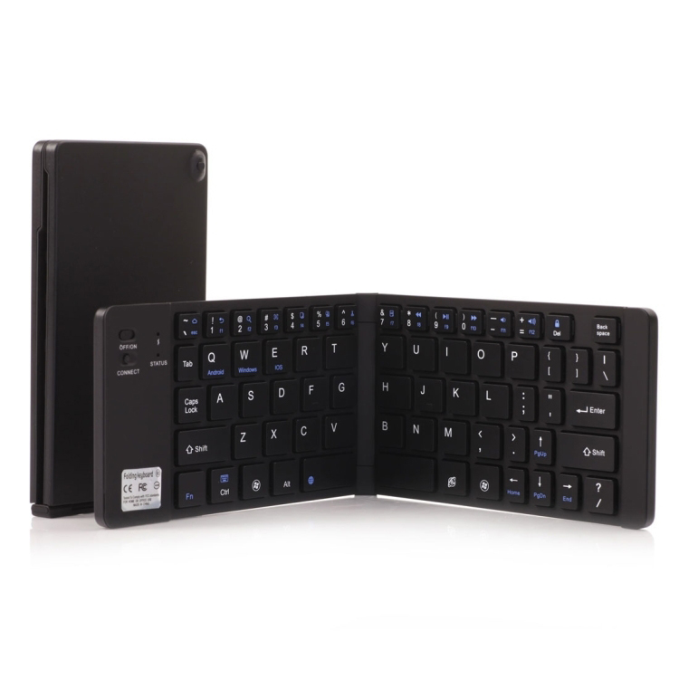 Langaton Bluetooth v 3.0 taitettava näppäimistö (Musta)
