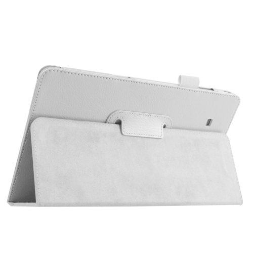 Samsung Galaxy Tab E 9.6 tuumaa - Nahkainen suojakotelo, valkoinen