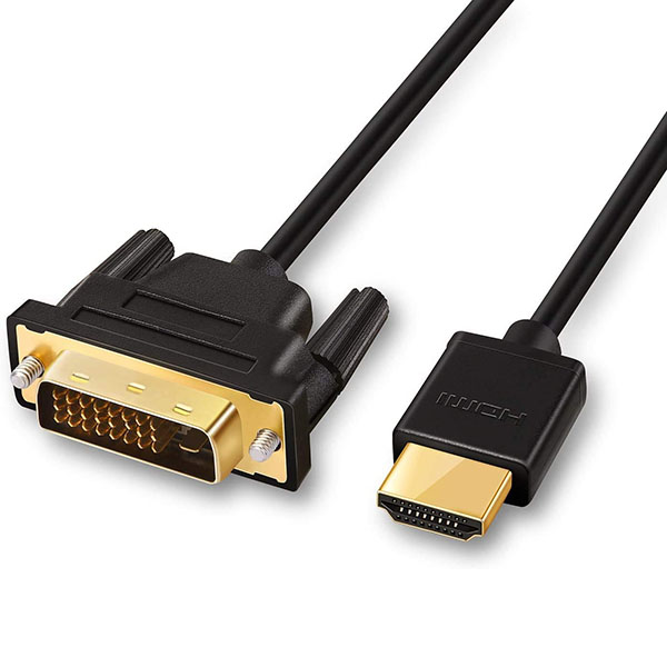 HDMI uros – DVI-D uros kaapeli, 2 m