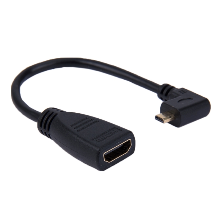 HDMI - Micro HDMI adapteri, kulmaliitin