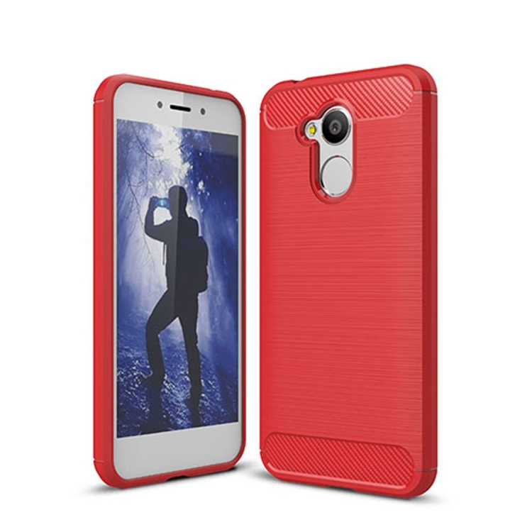 Huawei Honor 6A hiilikuitu suojakuori (punainen)