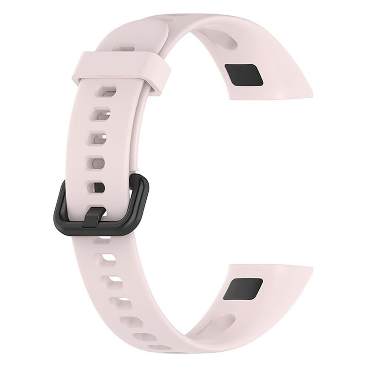 Huawei Band 4 - Silikoniranneke, säädettävä vaihtoranneke - vaaleanpunainen