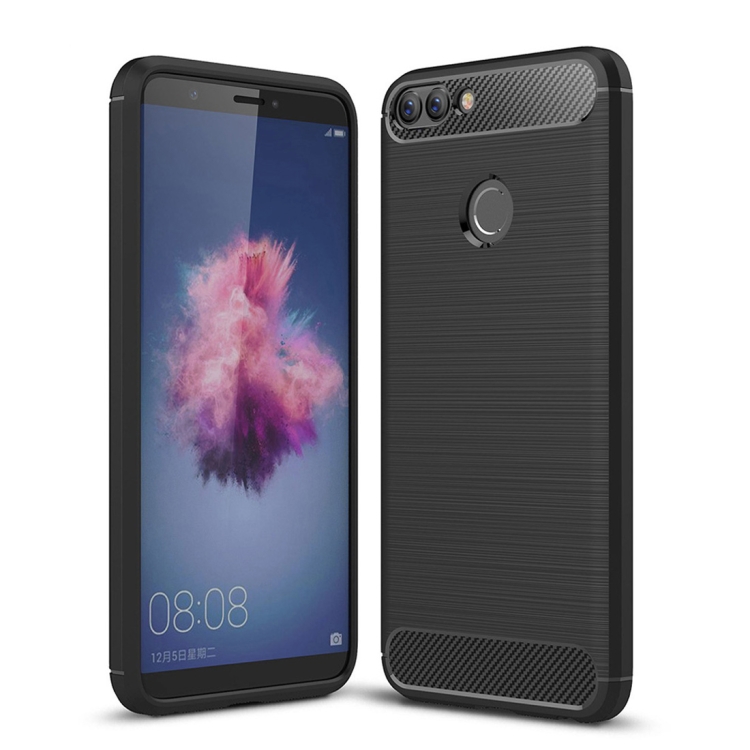 Huawei P smart hiilikuitu suojakuori (musta)