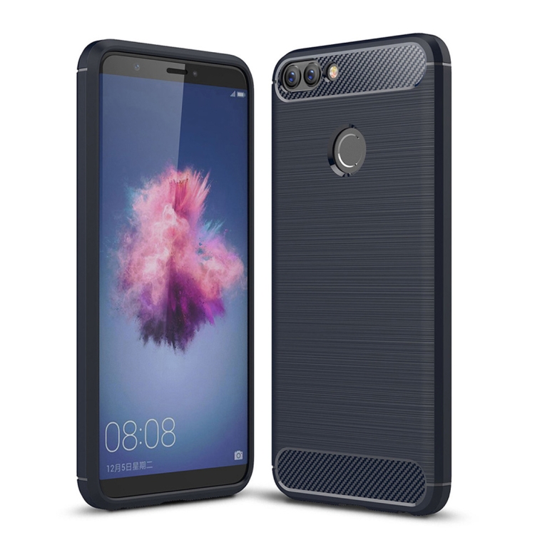 Huawei P smart hiilikuitu suojakuori (tummansininen)