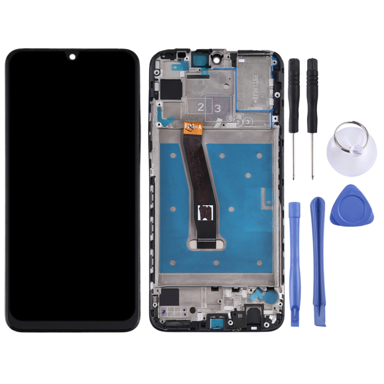 LCD ja kosketusnäyttö kehyksellä Huawei P Smart 2019 (Musta)