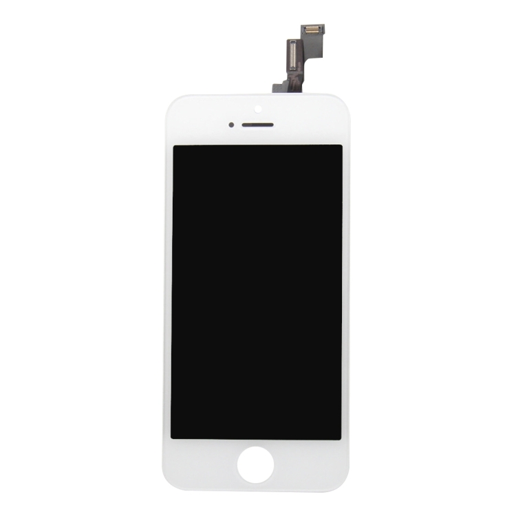 iPhone 5S LCD näyttö ja kosketuspaneeli (valkoinen)