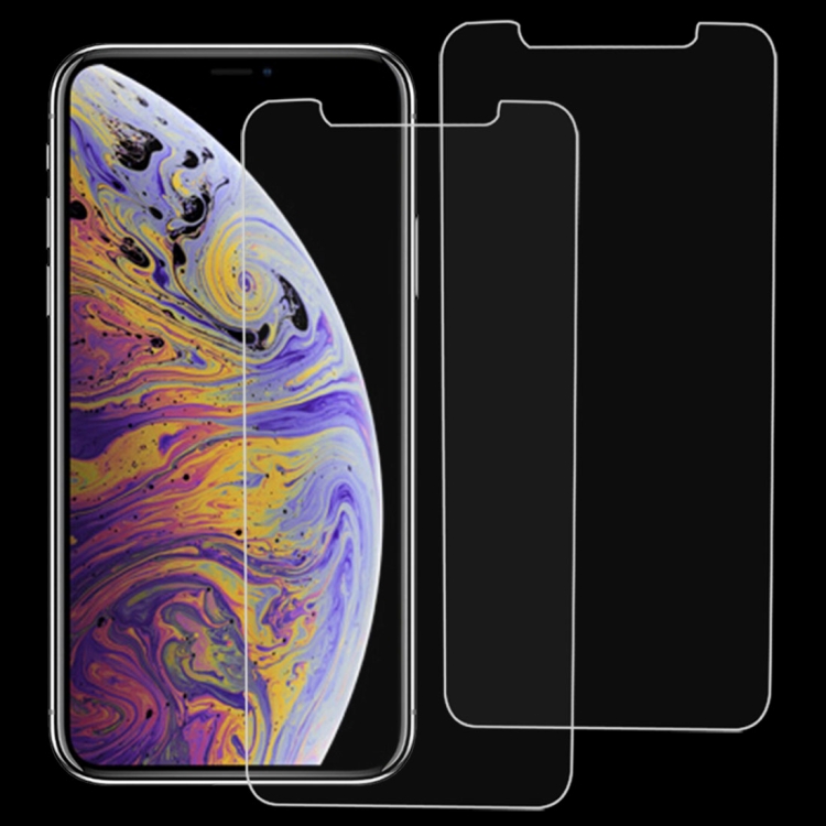 iPhone X / iPhone XS näytön suojakalvo, karkaistua lasia, 2 kpl