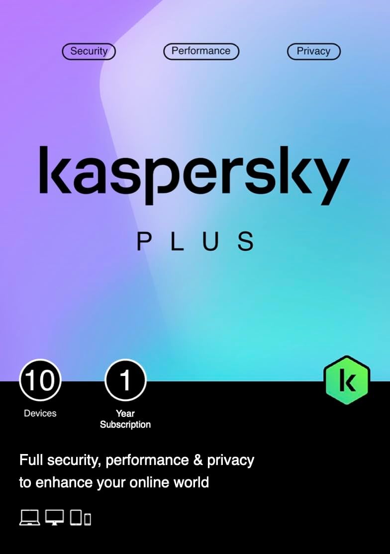 Kaspersky Plus Internet Security 10 laitetta / 1 vuosi - sähköinen lisenssi