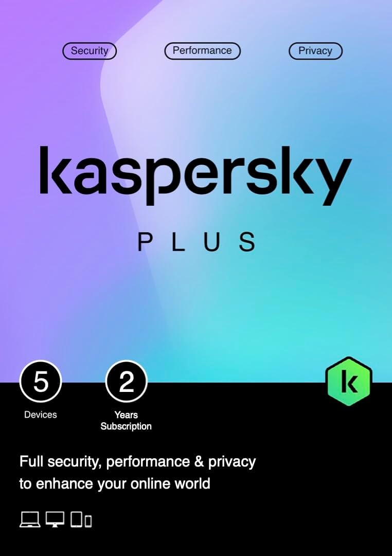 Kaspersky Plus Internet Security 5 laitetta / 2 vuotta - sähköinen lisenssi