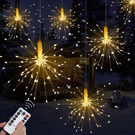 Räjähdyspallo LED-merkkivaloilla, Lämmin valkoinen