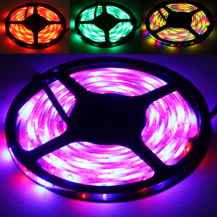 Monivärinen LED-valonauha kaukosäätimellä, 5 m