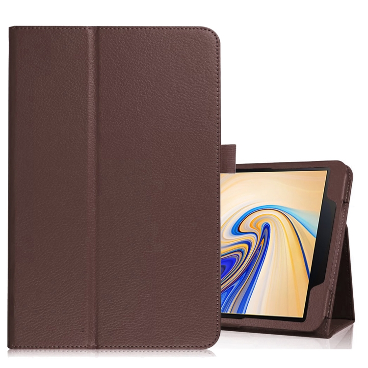 Samsung Galaxy Tab S4 10,5 tuumaa - nahkainen suojakotelo (ruskea)