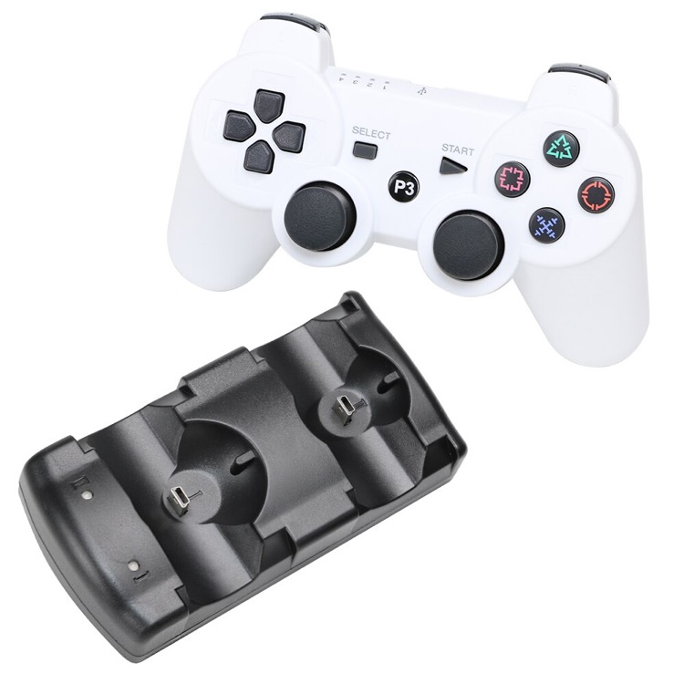 Kahden ohjaimen latausasema PS3:lle