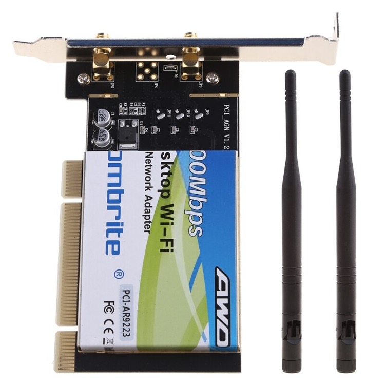 Langaton verkkokortti, 300Mbps, PCI
