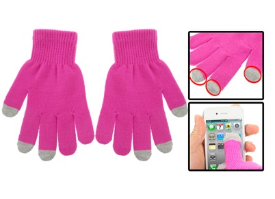 Kosketusnäyttö käsineet, magenta