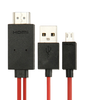 MHL microUSB HDMI sovitin, 2m