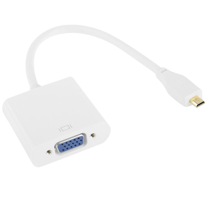 Micro HDMI - VGA sovitin 3,5mm äänilähtö