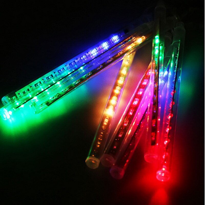 8kpl Meteor Rain LED-sisustusvaloja monivärinen 20 cm