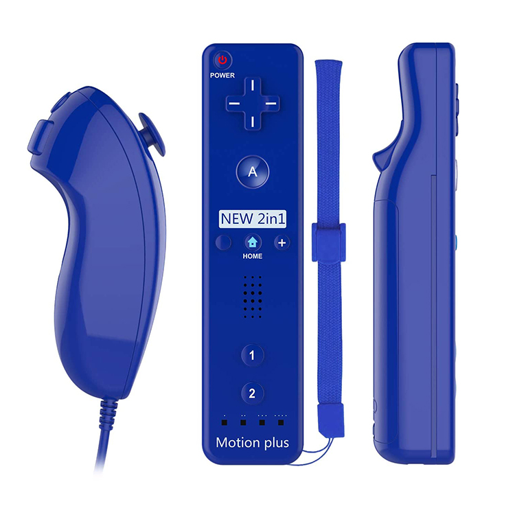 Nintendo Wii apuohjain ohjain ja Nunchuk apuohjain, sininen