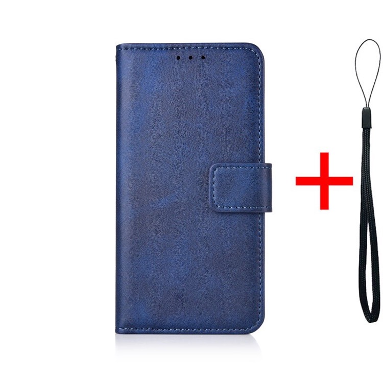 Nokia 7.1 nahkainen suojakotelo lompakolla (Sininen)