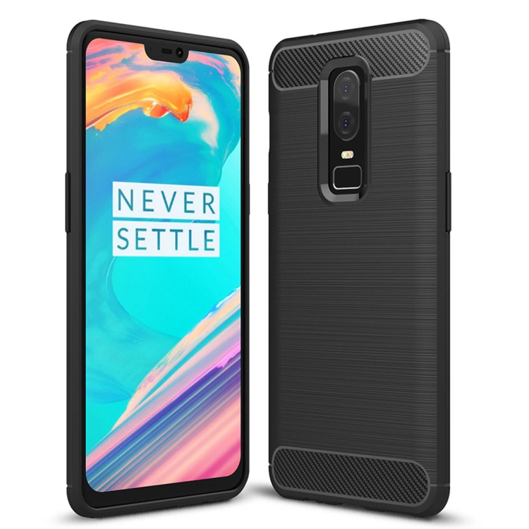 OnePlus 6 hiilikuitu suojakuori (musta)