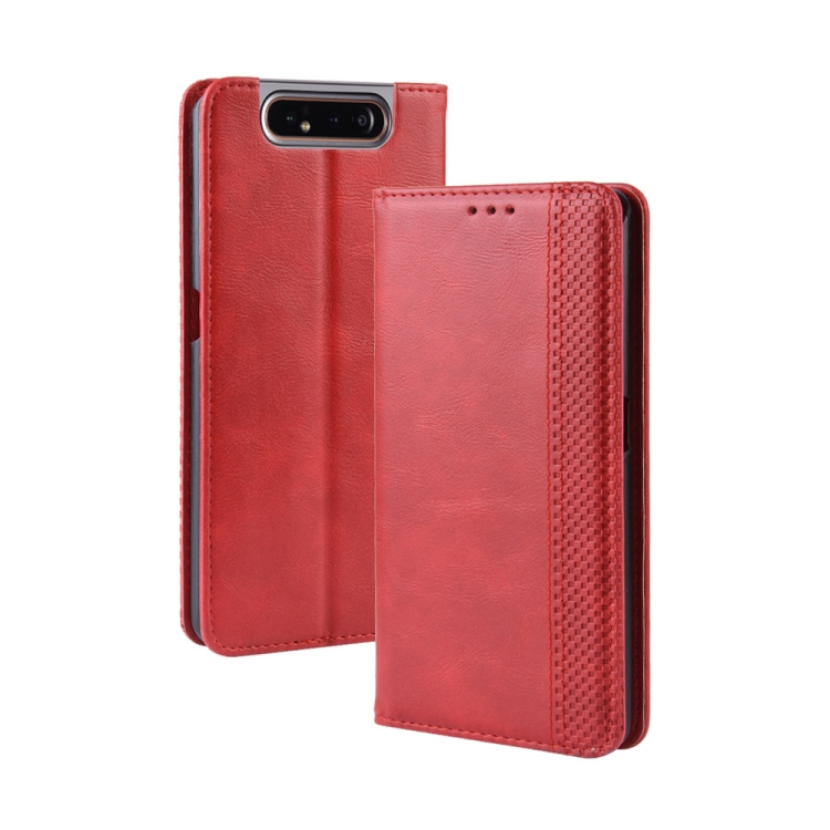 Nahkakotelo Samsung Galaxy A80 / A90 (punainen)