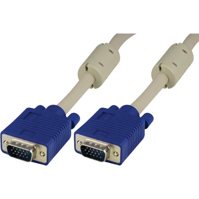 VGA kaksoissuojattu monitorikaapeli RGB HD15 u-u 10m