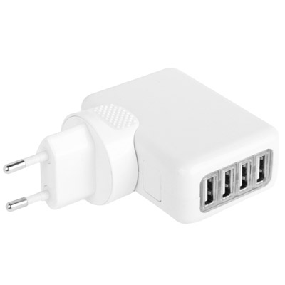 4 Portinen USB virta-adapteri