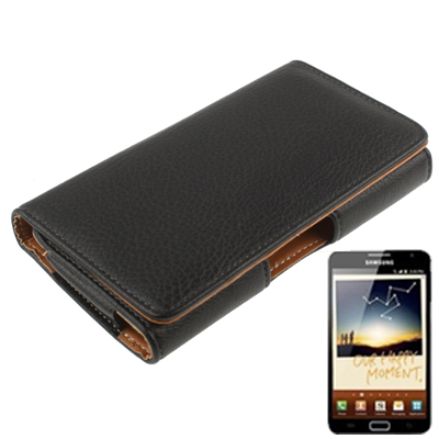 Samsung Galaxy Note nahkakotelo , musta