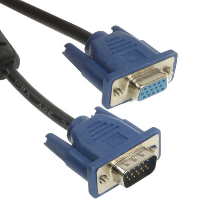 VGA Jatkokaapeli RGB HD15 u-n 10m