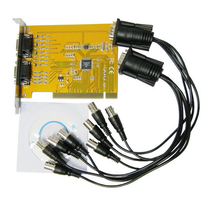 Digitaalinen videovalvontakortti PCI, 2x 4 BNC porttia