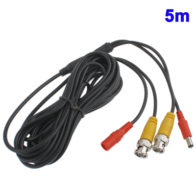 Koaksiaali laitekaapeli BNC uros - uros, RG59 , 75 Ohm, 5m