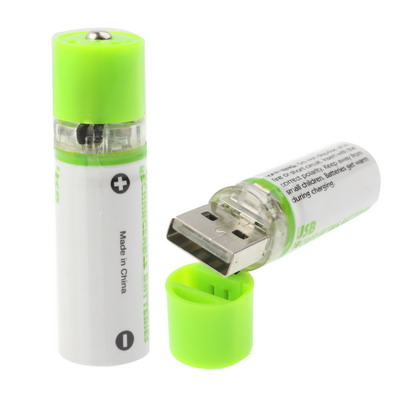 USB:stä ladattava AA Ni-MH -akku