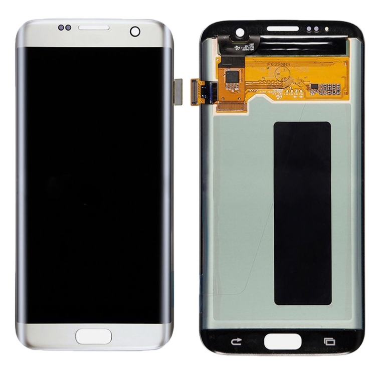 Samsung Galaxy S7 Edge LCD näyttö ja kosketusnäyttö (hopea)