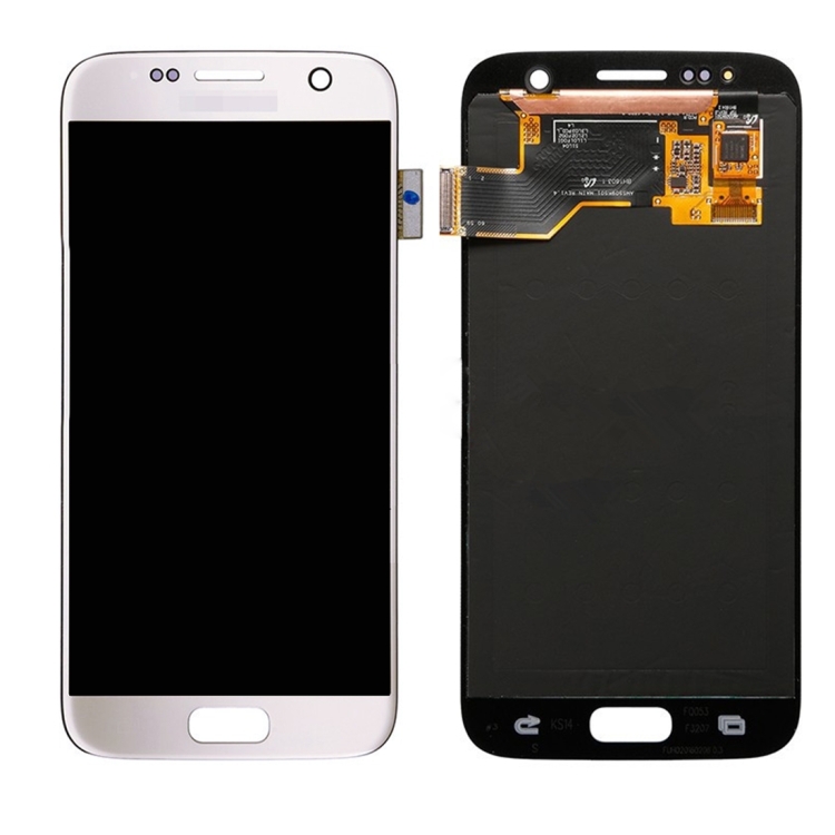 Samsung Galaxy S7 LCD näyttö ja kosketusnäyttö (valkoinen)