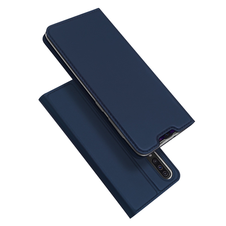 Samsung Galaxy A50 nahkainen suojakotelo (sininen)