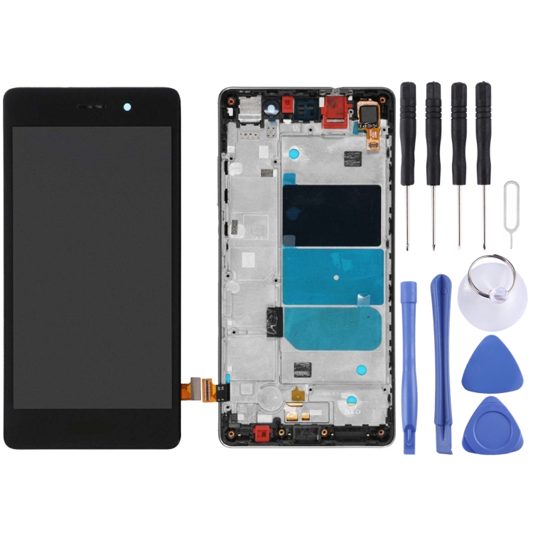 Huawei P8 Lite LCD näyttö ja kosketusnäyttö (musta)