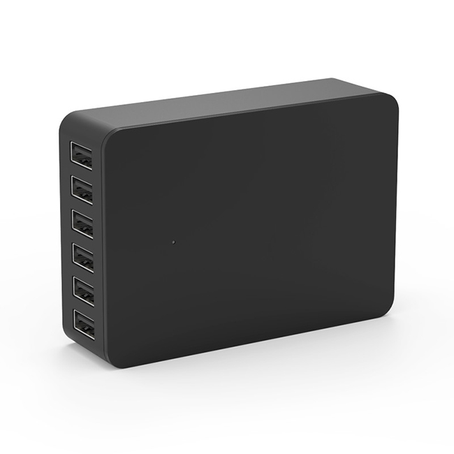 6 Portinen USB latausasema
