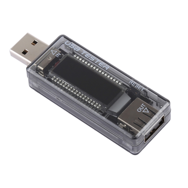 Volttimittari / ampeerimittari / virtakapasiteetin testeri USB-liittimellä